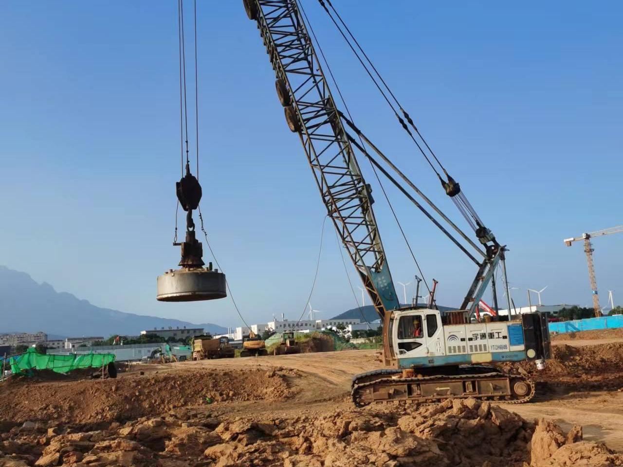 十堰强夯公司对吹填土高能级强夯置换地基监测的目